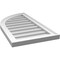 Ekena Millwork Quarter Round Top Left Surface Mount PVC Gable Vent w/ 2"W x 1-1/2"P Brickmould Frame, 16"W x 30"H GVPQL16X3002SN - alternate 4